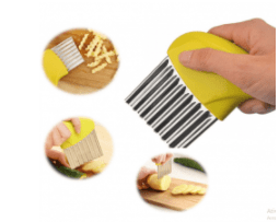 CORTADOR DE METAL AMARELO PARA ALIMENTOS 
