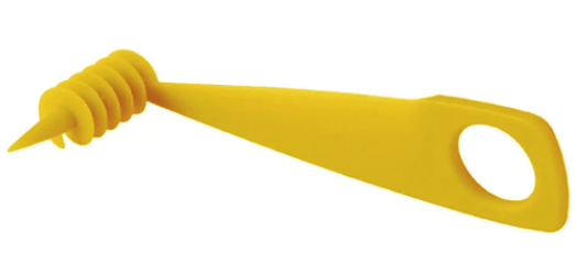 FATIADOR DE PEPINO EM ESPIRAL AMARELO
