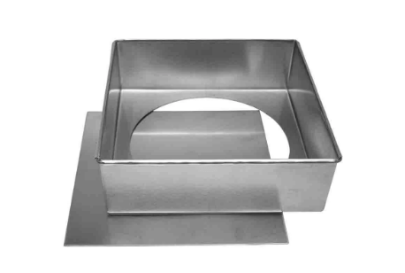 FORMA QUADRADA FUNDO FALSO ALUM  20 X 7