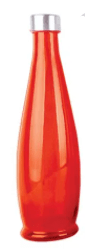 GARRAFA DE VIDRO ACQUA COLOR LARANJA 