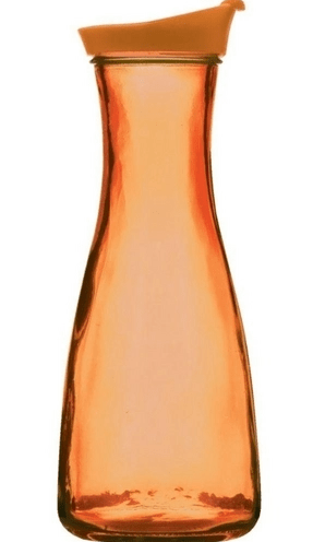 GARRAFA DE VIDRO STYLE 1 LITRO LARANJA