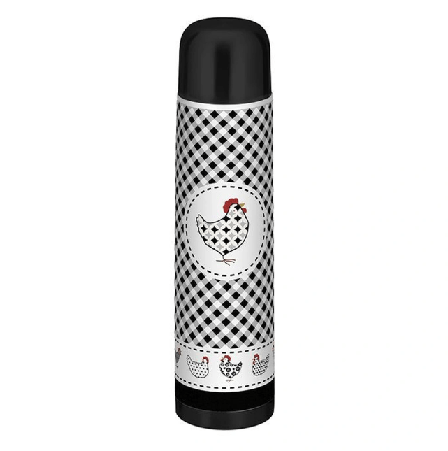 GARRAFA INOX CARIJO PRETA 1L