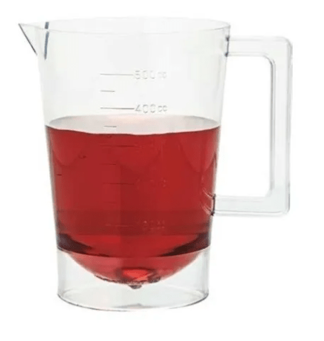 JARRA PARA MEDIDAS 600 ML CRISTAL 