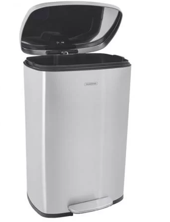 LIXEIRA INOX CPEDAL TIPO D NEW 50L