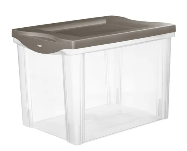 ORGANIZADOR PLASTICO SANREMO 30L CINZA