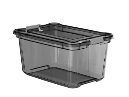 ORGANIZADOR 27L CINZA TRANSPARENTE