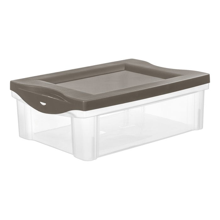 ORGANIZADOR BAIXO 13,5 L TAMPA CINZA