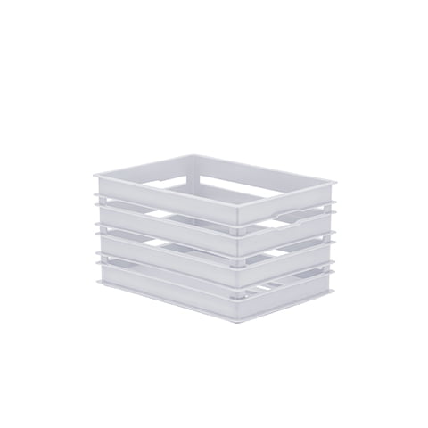 ORGANIZADOR CAIXOTE ALTO  24 X 16 X 13 CM BRANCO