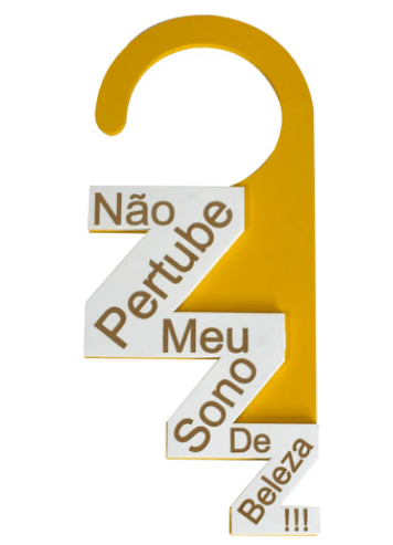PENDURADOR DE PORTA NÃO PERTUBE