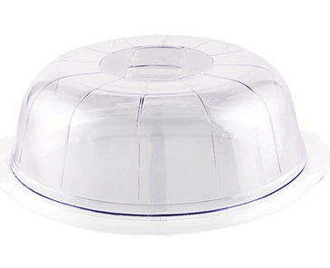 PORTA BOLO COM TAMPA CRISTAL 