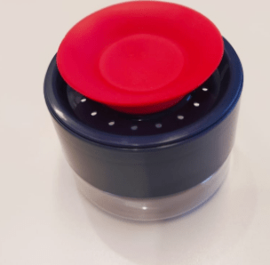 PORTA TEMPERO COM VALVULA PEQUENO VERMELHO
