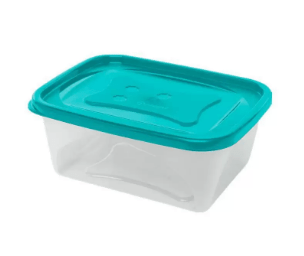 POTE RETANGULAR M 750 ML AZUL TIFFANY