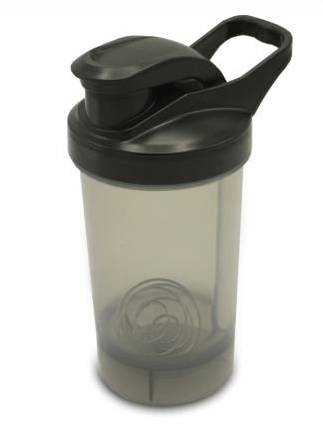 SHAKEIRA C/ DIVISÓRIA 600ML PRETO