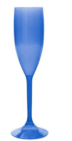 TAÇA CHAMPANHE 150 ML NEON AZUL