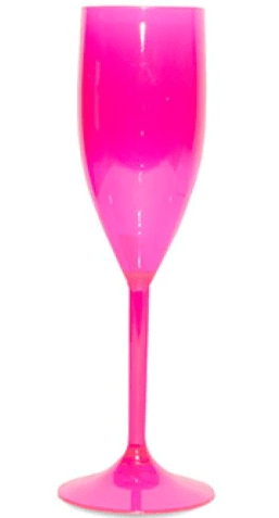 TAÇA CHAMPANHE 150 ML NEON ROSA 