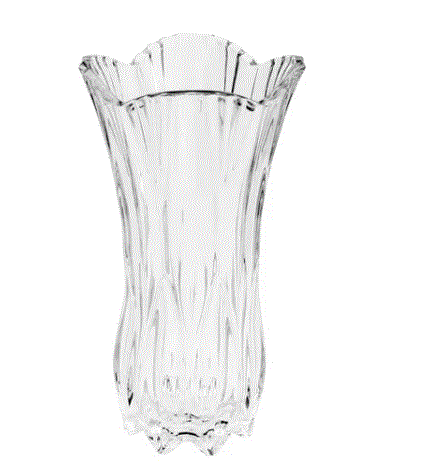 VASO DE VIDRO SODO-CALCICO TULIPA 13X25CM